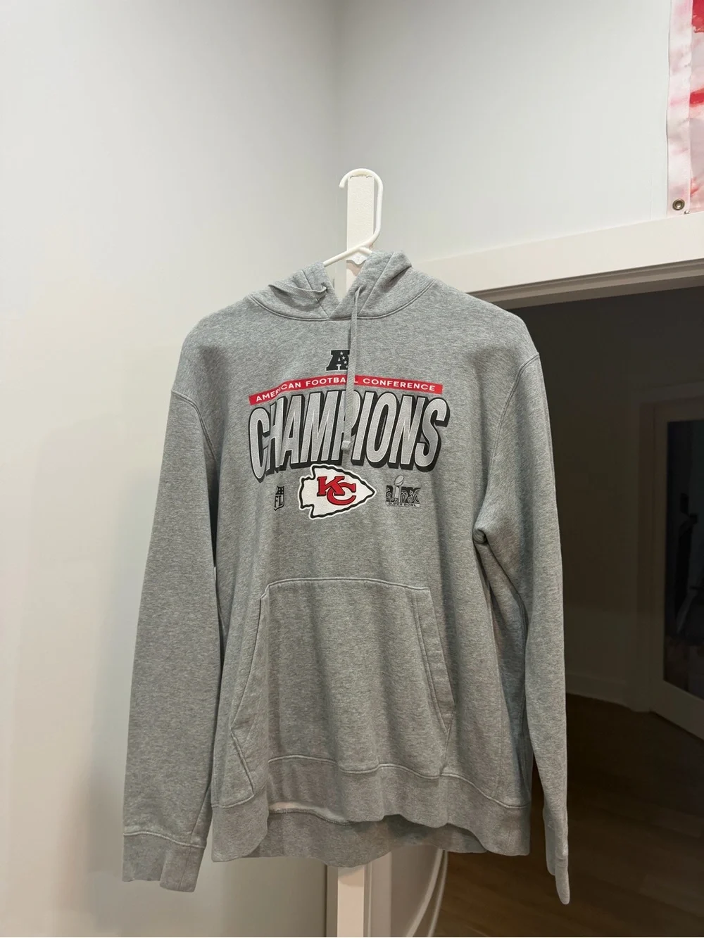 Nike Gray Chiefs Champions Pullover Hoodie